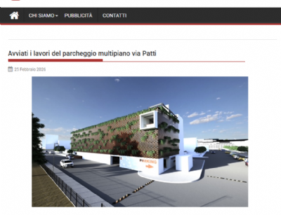Avviati i lavori del parcheggio multipiano di via Patti
